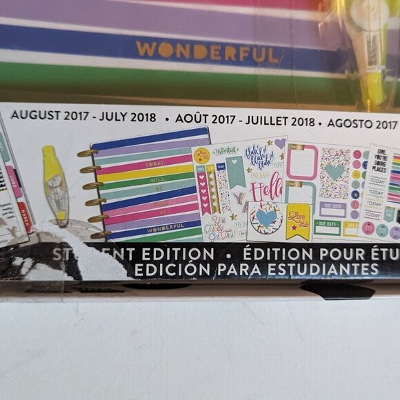 NWT Back to School Happy Planner Wonderful Classic Student Box Kit 2017 Outdated - Picture 6 of 10